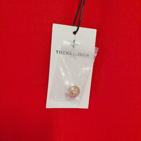 Tuckernuck Francoise Ponte Knit Mini Dress Red XL - Picture 4 of 10